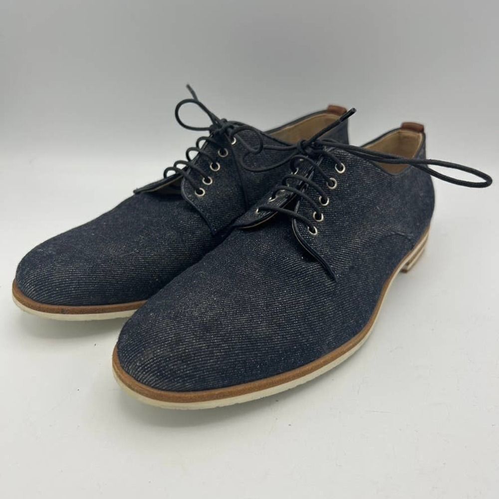 Attilio Giusti Leombruni 38 / US 7.5 Chambray Oxfords Shoes‎ Flats